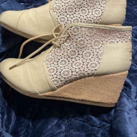 BOBS Skechers High Notes Rocket Natural Memory Foam Ankle Boots Womens 9.5 - Picture 2 of 4